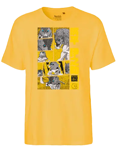 The Beast Slayer - Manga Panel Design S03 - demon, slayer, boar, anime, manga - Fairtrade T-Shirt