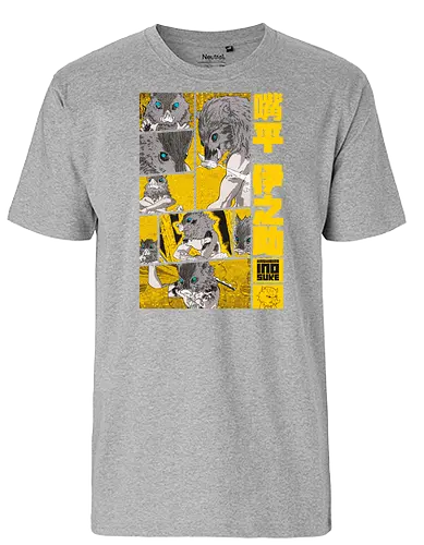 The Beast Slayer - Manga Panel Design S03 - demon, slayer, boar, anime, manga - Fairtrade T-Shirt