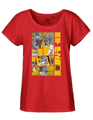 The Beast Slayer - Manga Panel Design S03 - demon, slayer, boar, anime, manga - Fairtrade Girl Shirt