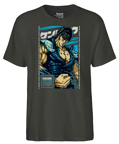 The Man with the Seven Scars - fist, north, star, anime, manga - Fairtrade T-Shirt