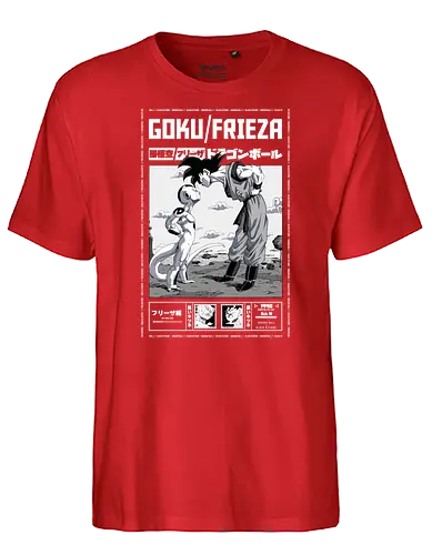 The Showdown Begins - goku, dragon, ball, anime, manga - Fairtrade T-Shirt