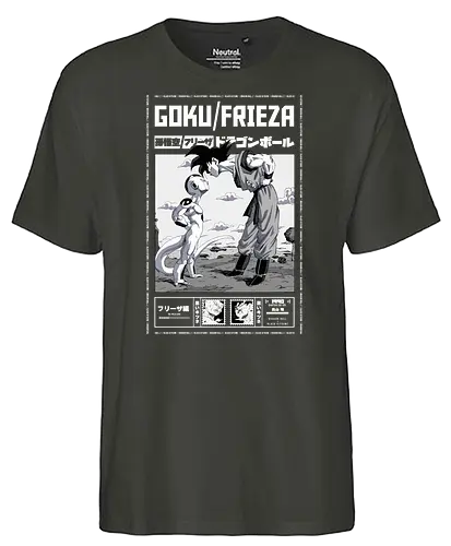 The Showdown Begins - goku, dragon, ball, anime, manga - Fairtrade T-Shirt