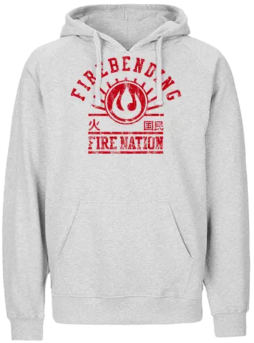 Fire Nation - avatar, aang, korra, elemente, elements - Fairtrade Hoodie