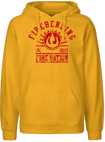 Fire Nation - avatar, aang, korra, elemente, elements - Fairtrade Hoodie