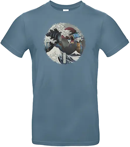The Great Dragon - pocket, monster, dragon, grt wave - Standard T-Shirt