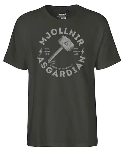Mjollinir - mjölnir, asgard, thor, hammer - Fairtrade T-Shirt