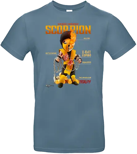 SCORPION ANATOMY - gaming, console, arcade, fatality - Standard T-Shirt