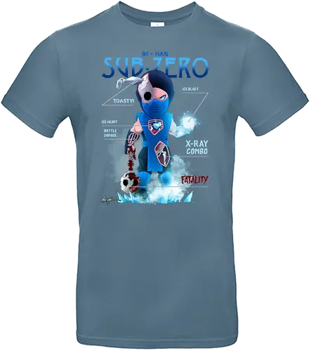 SUB - ZERO ANATOMY - gaming, console, fatality, sub, zero, ice - Standard T-Shirt