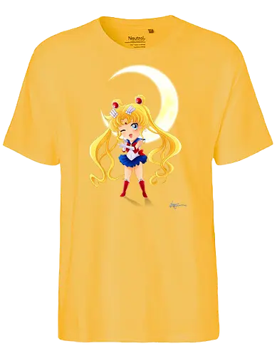 CHIBI MOON - sailor, moon, chibi, Magical Girl - Fairtrade T-Shirt