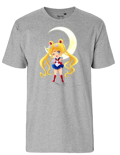 CHIBI MOON - sailor, moon, chibi, Magical Girl - Fairtrade T-Shirt