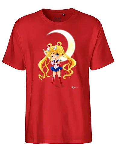 CHIBI MOON - sailor, moon, chibi, Magical Girl - Fairtrade T-Shirt