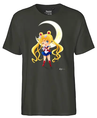 CHIBI MOON - sailor, moon, chibi, Magical Girl - Fairtrade T-Shirt