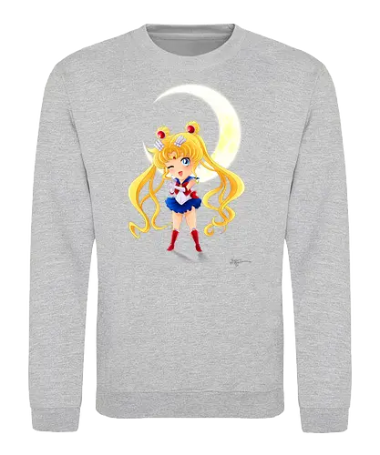CHIBI MOON - sailor, moon, chibi, Magical Girl - Sweatshirt