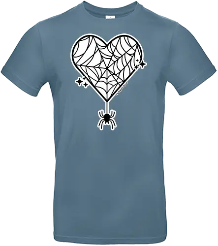 Kawaii Heart spider - spider, web, goth, hrt - Standard T-Shirt