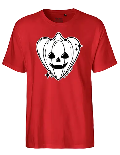 Halloween Pumpkin Heart - halloween, kürbis, pumpkin, love, herz - Fairtrade T-Shirt