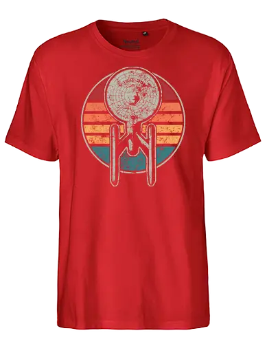 Vintage Spacecraft - spaceship, starfleet, scifi, tv, movie - Fairtrade T-Shirt