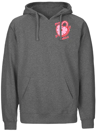 Unlock my Heart - lock, schloss, herz, heart - Fairtrade Hoodie