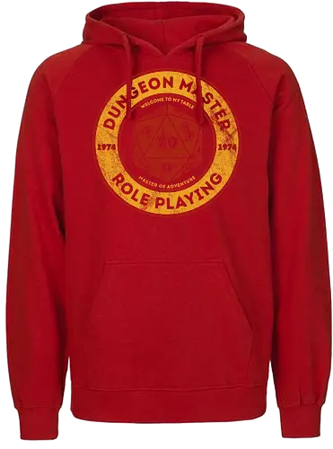 Dungeon Master - rpg, dungeon, dragons, pen & paper, pen, paper, dice, w20, 1974, vintage - Fairtrade Hoodie