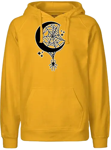 Goth Moon Spider - mond, spinne, spider, goth, dark - Fairtrade Hoodie