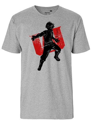 Crimson Fire and Ice - anime, manga, academia - Fairtrade T-Shirt
