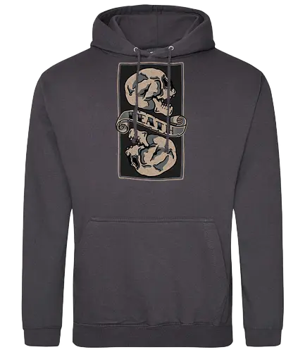Death comes for all - tod, card, skeleton, skelett, death - Standard Hoodie