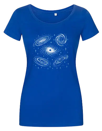 Galaxies - space, galaxy - Damen T-Shirt