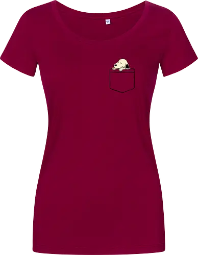 Pocket dog - dog, cute - Damen T-Shirt