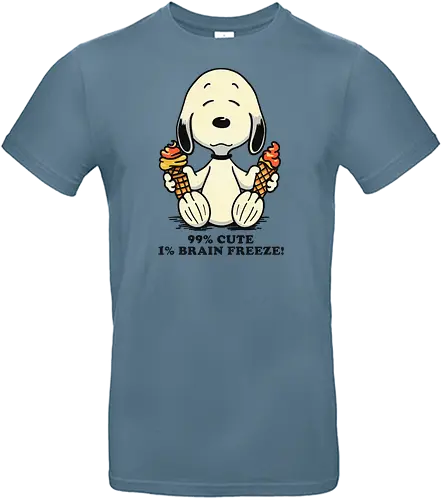 Brain freeze - dog, cute, ice crm - Standard T-Shirt