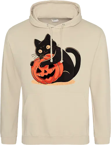 Pumpkin Embrace Cat