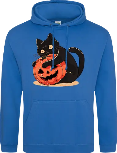 Pumpkin Embrace Cat
