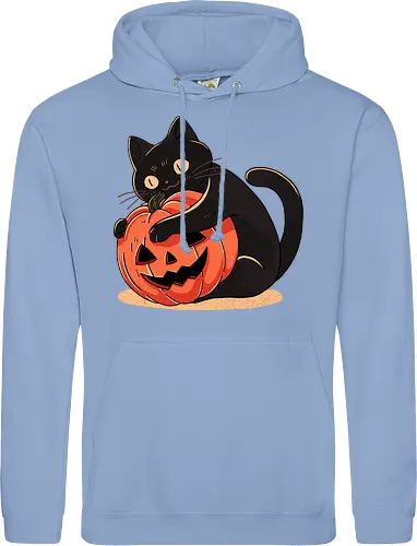 Pumpkin Embrace Cat