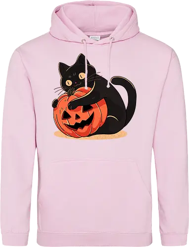 Pumpkin Embrace Cat