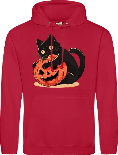 Pumpkin Embrace Cat