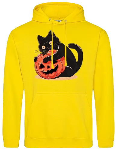 Pumpkin Embrace Cat
