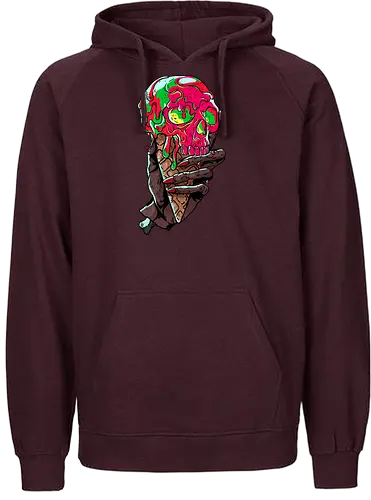 Skeletal Scoop - scoop, ice, eis, zombie, icecrm - Fairtrade Hoodie