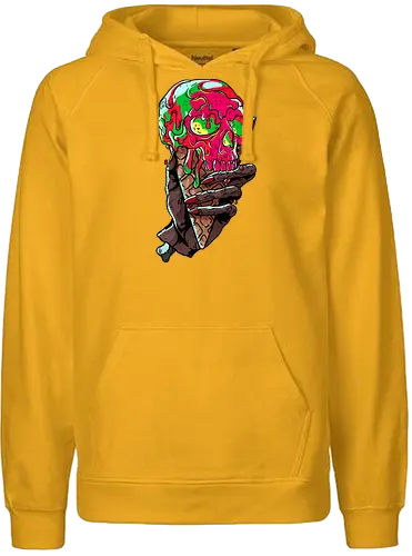 Skeletal Scoop - scoop, ice, eis, zombie, icecrm - Fairtrade Hoodie