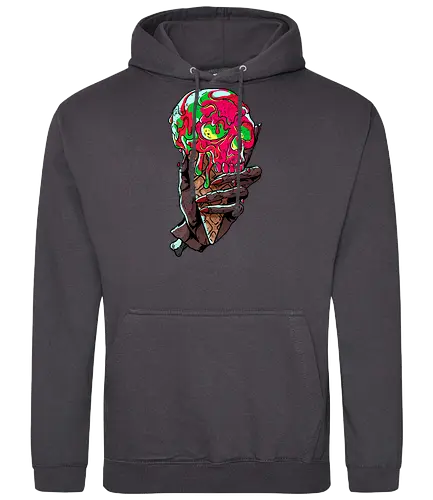 Skeletal Scoop - scoop, ice, eis, zombie, icecrm - Standard Hoodie