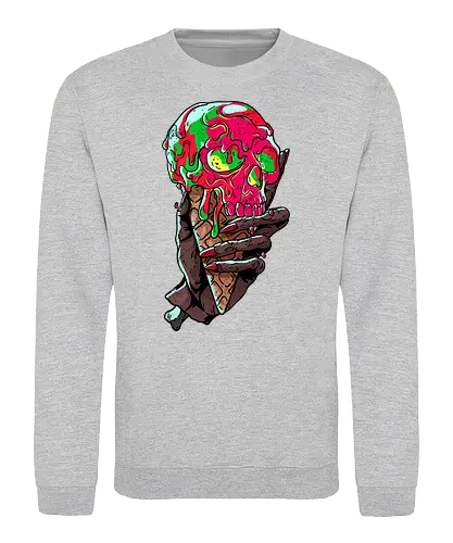 Skeletal Scoop - scoop, ice, eis, zombie, icecrm - Sweatshirt