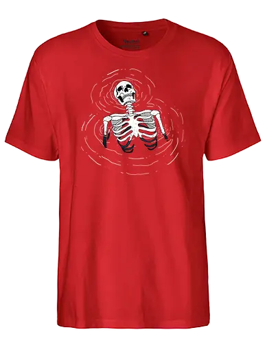 Timeless Descent - skelett, skeleton - Fairtrade T-Shirt