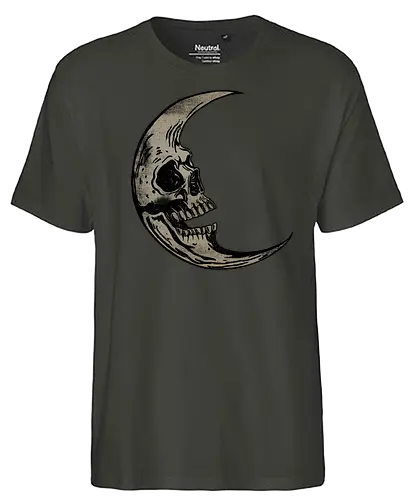 Lunar Remains - skull, schädel, mond, moon - Fairtrade T-Shirt