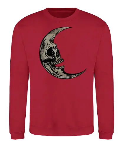Lunar Remains - skull, schädel, mond, moon - Sweatshirt