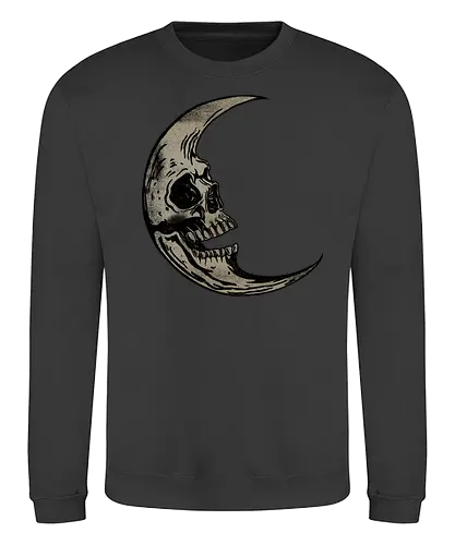 Lunar Remains - skull, schädel, mond, moon - Sweatshirt