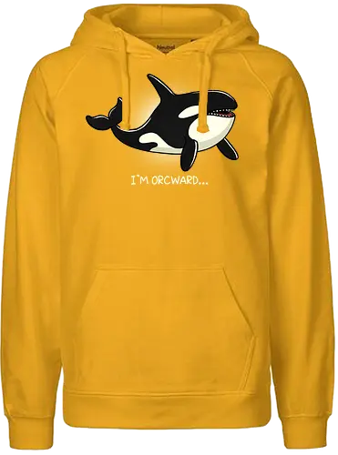 I'm Orcward Whale - orca, awkward, silly - Fairtrade Hoodie