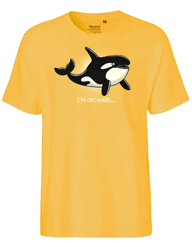 I'm Orcward Whale - orca, awkward, silly - Fairtrade T-Shirt