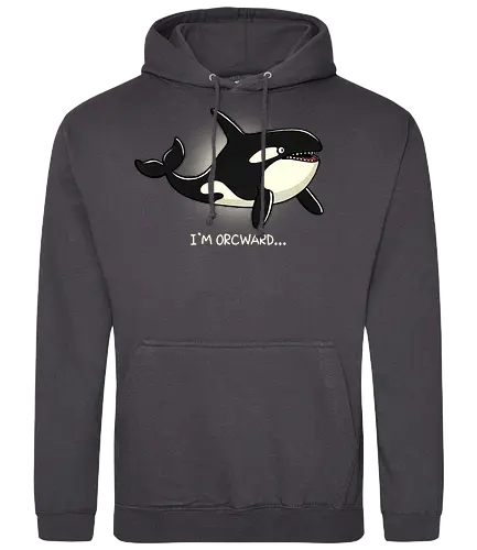 I'm Orcward Whale - orca, awkward, silly - Standard Hoodie