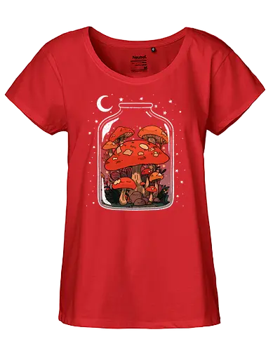 Vase of life - mushroom, pilz - Fairtrade Girl Shirt