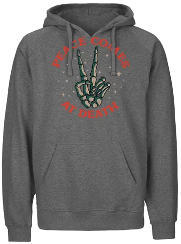 Peace at death - frieden, tod, peace, death - Fairtrade Hoodie