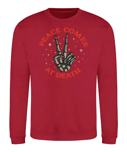 Peace at death - frieden, tod, peace, death - Sweatshirt
