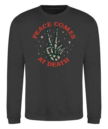Peace at death - frieden, tod, peace, death - Sweatshirt