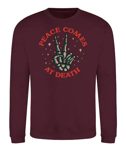 Peace at death - frieden, tod, peace, death - Sweatshirt